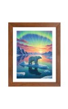 AI Funny AI Funny Polar bear Art Picture for Kids Art Picture for Kids - 10x14 inches, Brown Color - Perfect Wall Decor for Children's Room