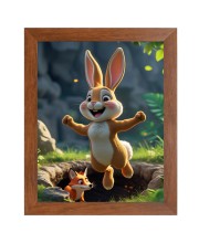AI Funny AI Funny Squirrel  Art Picture for Kids Art Picture for Kids - 10x14 inches, Brown Color - Perfect Wall Decor for Children's Room