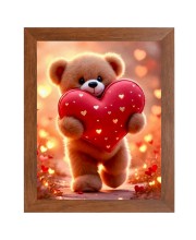 AI Funny AI Funny Teddy bear  Art Picture for Kids Art Picture for Kids - 10x14 inches, Brown Color - Perfect Wall Decor for Children's Room