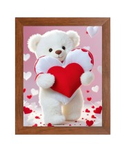 AI Funny AI Funny Teddy Bear Art Picture for Kids Art Picture for Kids - 10x14 inches, Brown Color - Perfect Wall Decor for Children's Room