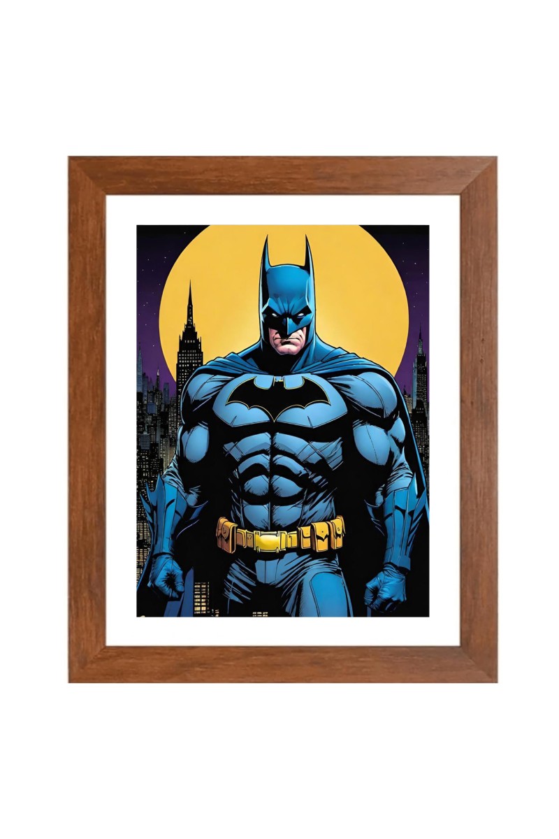 AI Funny AI Funny The Batman Art Picture for Kids Art Picture for Kids - 10x14 inches, Brown Color - Perfect Wall Decor for Children's Room