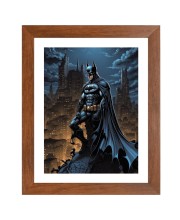 AI Funny AI Funny The Batman Art Picture for Kids Art Picture for Kids - 10x14 inches, Brown Color - Perfect Wall Decor for Children's Room