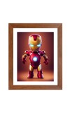 AI Funny AI Funny cute baby Iron Man  Art Picture for Kids Art Picture for Kids - 10x14 inches, Brown Color - Perfect Wall Decor for Children's Room