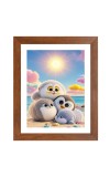 AI Funny AI Funny Cute penguins Art Picture for Kids Art Picture for Kids - 10x14 inches, Brown Color - Perfect Wall Decor for Children's Room AI Funny AI Funny Cute penguins Art Picture for Kids Art Picture for Kids - 10x14 inches, Brown Color - Perfect Wall Decor for Children's Room