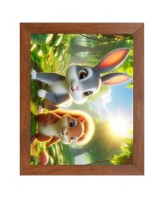 AI Funny AI Funny Cute Squirrel  Art Picture for Kids Art Picture for Kids - 10x14 inches, Brown Color - Perfect Wall Decor for Children's Room