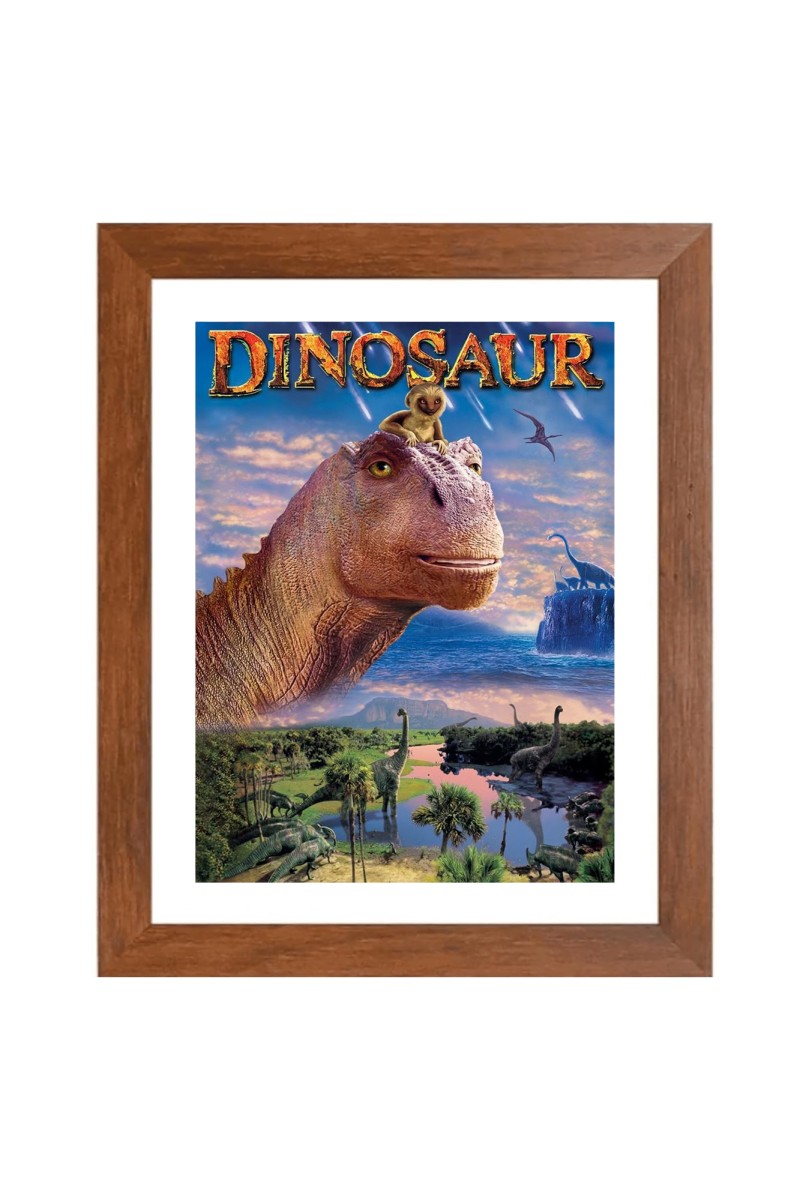 AI Funny AI Funny Dinosaurs  Art Picture for Kids Art Picture for Kids - 10x14 inches, Brown Color - Perfect Wall Decor for Children's Room