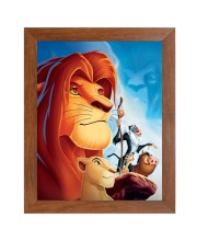 AI Funny AI Funny Lion the king  Art Picture for Kids Art Picture for Kids - 10x14 inches, Brown Color - Perfect Wall Decor for Children's Room