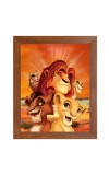 AI Funny AI Funny Lion the king  Art Picture for Kids Art Picture for Kids - 10x14 inches, Brown Color - Perfect Wall Decor for Children's Room