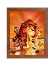 AI Funny AI Funny Lion the king  Art Picture for Kids Art Picture for Kids - 10x14 inches, Brown Color - Perfect Wall Decor for Children's Room