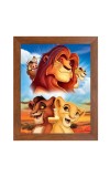 AI Funny AI Funny Lion the king  Art Picture for Kids Art Picture for Kids - 10x14 inches, Brown Color - Perfect Wall Decor for Children's Room
