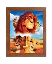 AI Funny AI Funny Lion the king  Art Picture for Kids Art Picture for Kids - 10x14 inches, Brown Color - Perfect Wall Decor for Children's Room