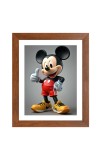 AI Funny AI Funny Micky Mouse Art Picture for Kids Art Picture for Kids - 10x14 inches, Brown Color - Perfect Wall Decor for Children's Room