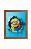 AI Funny AI Funny Cute Minions  Art Picture for Kids Art Picture for Kids - 10x14 inches, Brown Color - Perfect Wall Decor for Children's Room