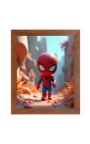 AI Funny AI Funny Spiderman  Art Picture for Kids Art Picture for Kids - 10x14 inches, Brown Color - Perfect Wall Decor for Children's Room