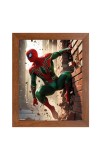 AI Funny AI Funny Spiderman  Art Picture for Kids Art Picture for Kids - 10x14 inches, Brown Color - Perfect Wall Decor for Children's Room