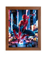 AI Funny AI Funny Spiderman  Art Picture for Kids Art Picture for Kids - 10x14 inches, Brown Color - Perfect Wall Decor for Children's Room