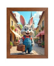 AI Funny AI Funny Squirrel  Art Picture for Kids Art Picture for Kids - 10x14 inches, Brown Color - Perfect Wall Decor for Children's Room