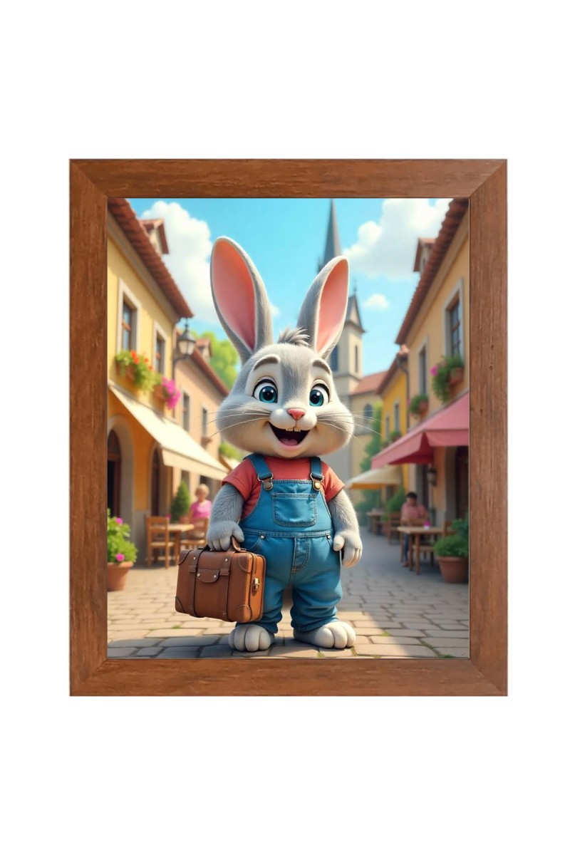 AI Funny AI Funny Squirrel  Art Picture for Kids Art Picture for Kids - 10x14 inches, Brown Color - Perfect Wall Decor for Children's Room