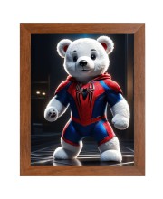 AI Funny AI Funny Teddy bear  Art Picture for Kids Art Picture for Kids - 10x14 inches, Brown Color - Perfect Wall Decor for Children's Room