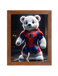 AI Funny AI Funny Teddy bear  Art Picture for Kids Art Picture for Kids - 10x14 inches, Brown Color - Perfect Wall Decor for Children's Room