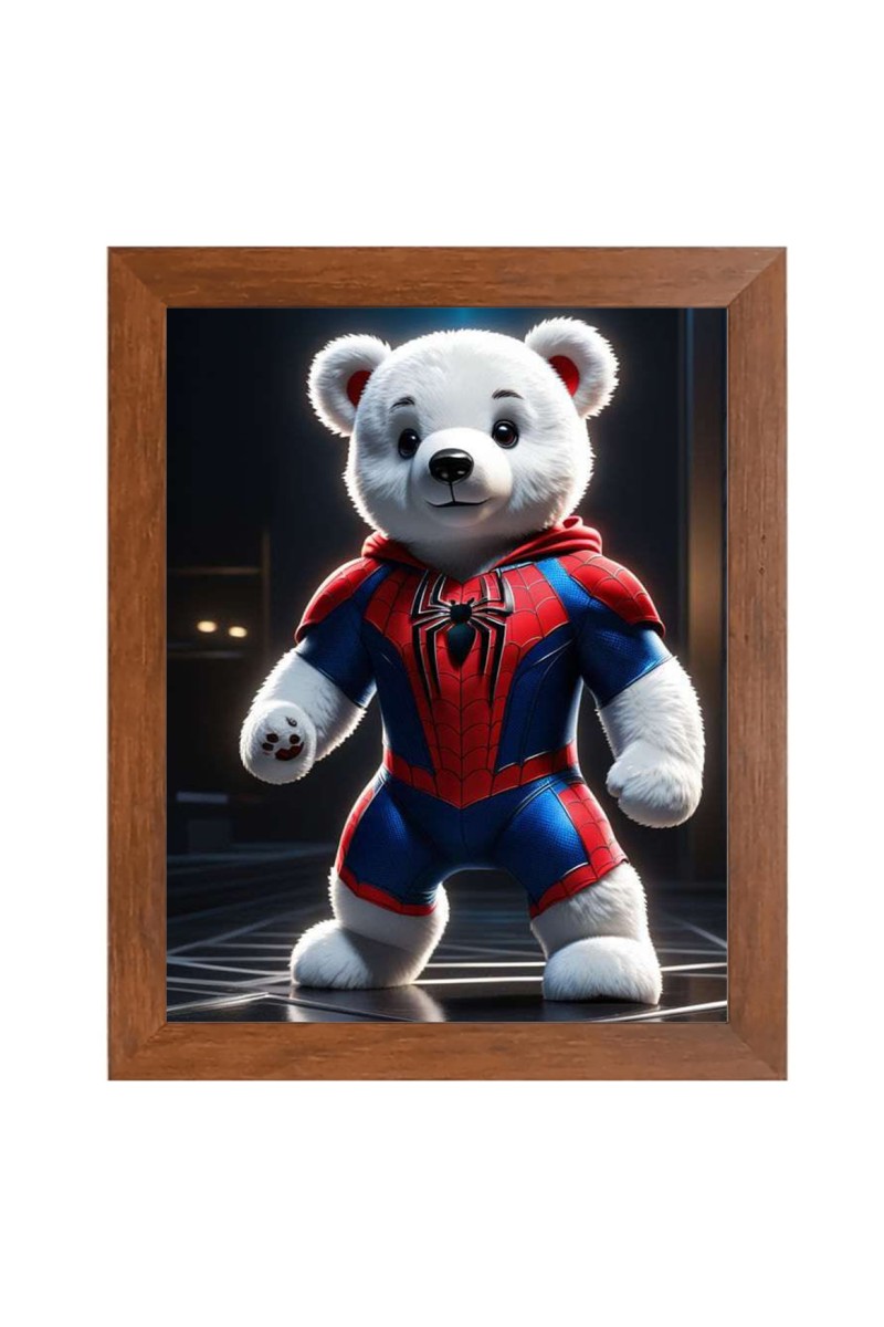 AI Funny AI Funny Teddy bear  Art Picture for Kids Art Picture for Kids - 10x14 inches, Brown Color - Perfect Wall Decor for Children's Room