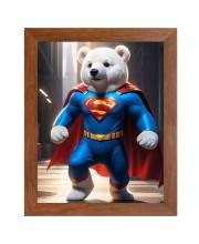 AI Funny AI Funny Teddy bear  Art Picture for Kids Art Picture for Kids - 10x14 inches, Brown Color - Perfect Wall Decor for Children's Room