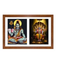 lord shiva and vishnu Photo Frame - 11x15Inches - Spiritual Artwork for Home Wall Decoration, Puja Room and Office Decoration and Gifting 