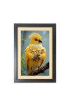 The mother bird  Photo Frame Funny Animal and Bird Cartoon Art, Black color, 11x15 Inch