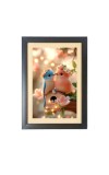 The bird couples  Photo Frame Funny Animal and Bird Cartoon Art, Black color, 11x15 Inch