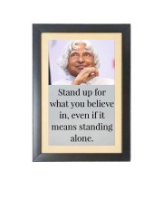 A. P. J. Abdul Kalam  & His Famous Quote & His Famous Quote Photo Frame - Brown Frame, 11x15 Inches, Perfect for Office & Wall Decoration, Ideal Gift