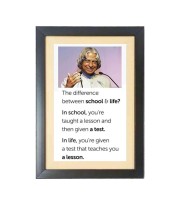 A. P. J. Abdul Kalam  & His Famous Quote & His Famous Quote Photo Frame - Brown Frame, 11x15 Inches, Perfect for Office & Wall Decoration, Ideal Gift