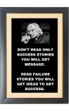 A. P. J. Abdul Kalam  & His Famous Quote & His Famous Quote Photo Frame - Brown Frame, 11x15 Inches, Perfect for Office & Wall Decoration, Ideal Gift