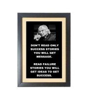 A. P. J. Abdul Kalam  & His Famous Quote & His Famous Quote Photo Frame - Brown Frame, 11x15 Inches, Perfect for Office & Wall Decoration, Ideal Gift
