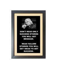 A. P. J. Abdul Kalam  & His Famous Quote & His Famous Quote Photo Frame - Brown Frame, 11x15 Inches, Perfect for Office & Wall Decoration, Ideal Gift