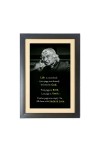 A. P. J. Abdul Kalam  & His Famous Quote & His Famous Quote Photo Frame - Brown Frame, 11x15 Inches, Perfect for Office & Wall Decoration, Ideal Gift