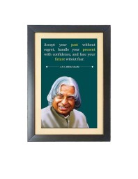 A. P. J. Abdul Kalam  & His Famous Quote & His Famous Quote Photo Frame - Brown Frame, 11x15 Inches, Perfect for Office & Wall Decoration, Ideal Gift