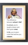 A. P. J. Abdul Kalam  & His Famous Quote & His Famous Quote Photo Frame - Brown Frame, 11x15 Inches, Perfect for Office & Wall Decoration, Ideal Gift