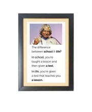 A. P. J. Abdul Kalam  & His Famous Quote & His Famous Quote Photo Frame - Brown Frame, 11x15 Inches, Perfect for Office & Wall Decoration, Ideal Gift