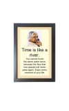 A. P. J. Abdul Kalam  & His Famous Quote & His Famous Quote Photo Frame - Brown Frame, 11x15 Inches, Perfect for Office & Wall Decoration, Ideal Gift
