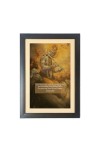 Bhagavad Gita  & His Famous Quote & His Famous Quote Photo Frame - Brown Frame, 11x15 Inches, Perfect for Office & Wall Decoration, Ideal Gift