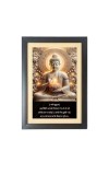 Buddha & His Famous Quote & His Famous Quote Photo Frame - Brown Frame, 11x15 Inches, Perfect for Office & Wall Decoration, Ideal Gift