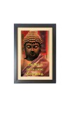 Buddha & His Famous Quote & His Famous Quote Photo Frame - Brown Frame, 11x15 Inches, Perfect for Office & Wall Decoration, Ideal Gift