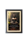 Buddha & His Famous Quote & His Famous Quote Photo Frame - Brown Frame, 11x15 Inches, Perfect for Office & Wall Decoration, Ideal Gift