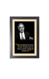 Ratan Naval Tata & His Famous Quote & His Famous Quote Photo Frame - Brown Frame, 11x15 Inches, Perfect for Office & Wall Decoration, Ideal Gift