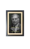 Ratan Naval Tata & His Famous Quote & His Famous Quote Photo Frame - Brown Frame, 11x15 Inches, Perfect for Office & Wall Decoration, Ideal Gift