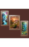 3-Pack Stunning view Photo Frames - 2 Pieces 6x13 Inch & 1 Piece 10x13 Inch - Rustic Wall Art for Home & Office Decor - Botanical Wall Hanging for Living Room, Bedroom, or Workspace