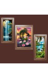 3-Pack The Diverse Faces of Nature Photo Frames - 2 Pieces 6x13 Inch & 1 Piece 10x13 Inch - Rustic Wall Art for Home & Office Decor - Botanical Wall Hanging for Living Room, Bedroom, or