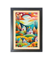 Beautiful Beautiful House Photo Frame - 11x15 Inch Black 1-Inch Frame with Mount Paper - Perfect for Home Decor, Living Room & Office