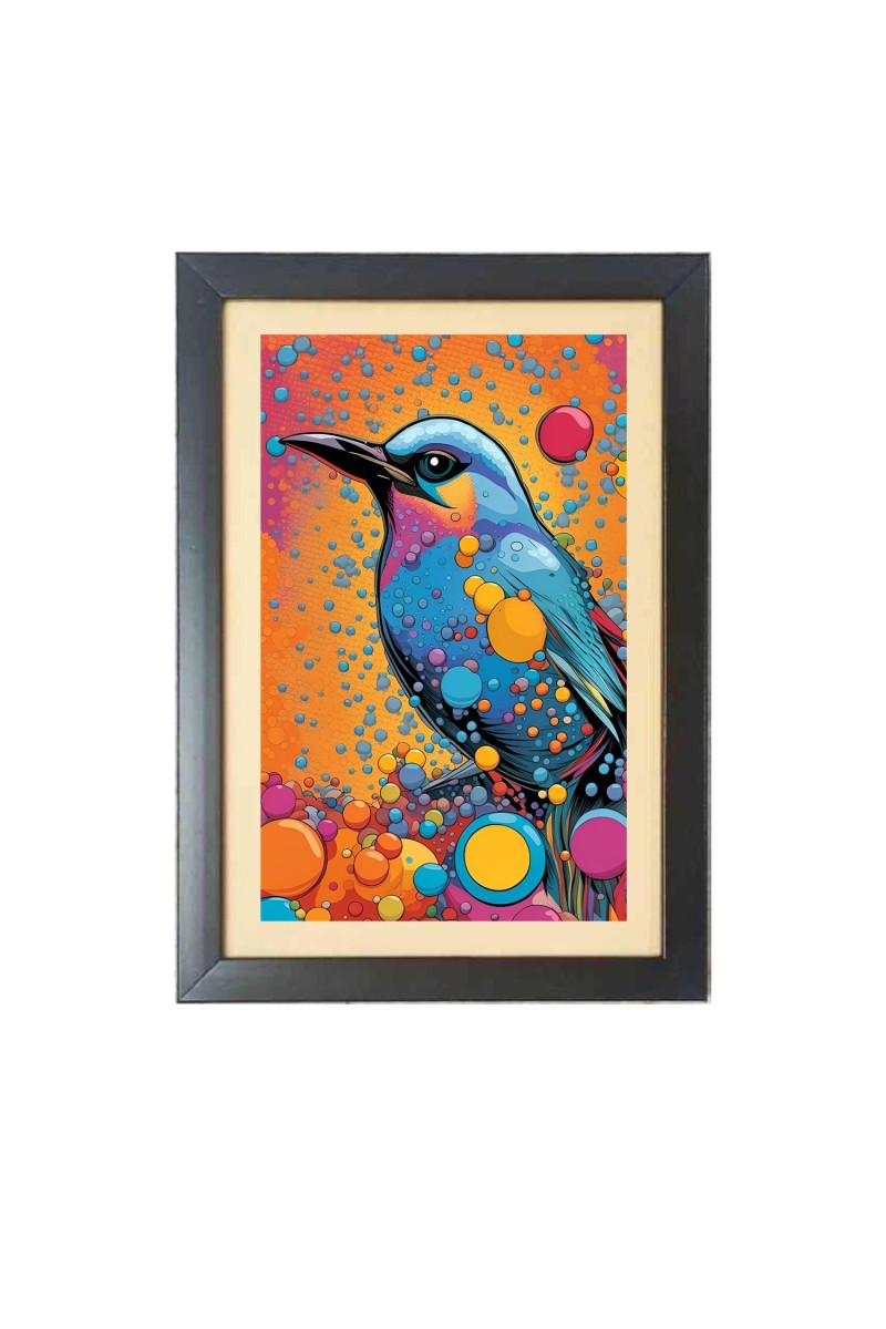 Beautiful Beautiful Bird Photo Frame - 11x15 Inch Black 1-Inch Frame with Mount Paper - Perfect for Home Decor, Living Room & Office