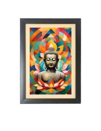 Beautiful Beautiful Buddha Photo Frame - 11x15 Inch Black 1-Inch Frame with Mount Paper - Perfect for Home Decor, Living Room & Office